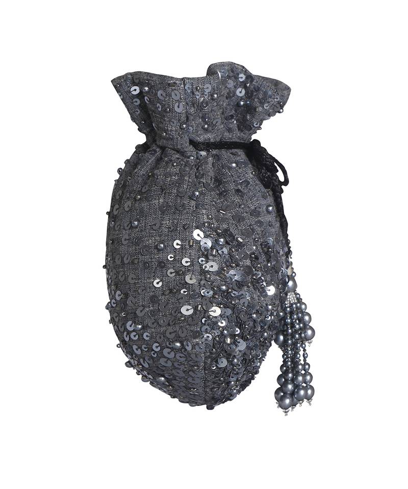 Grey Potli Bag
