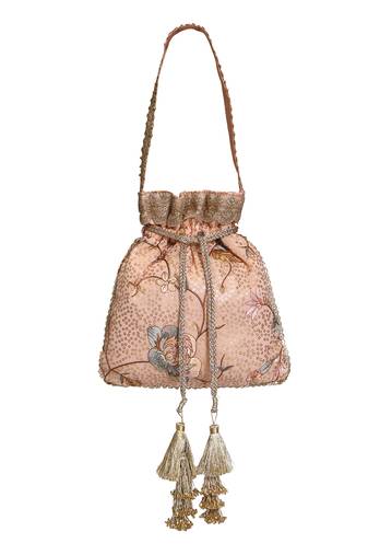 Peach Potli Bag