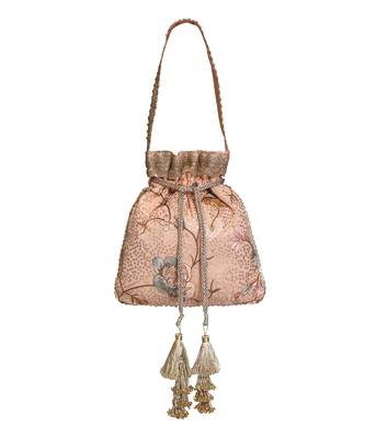 Peach Potli Bag 1