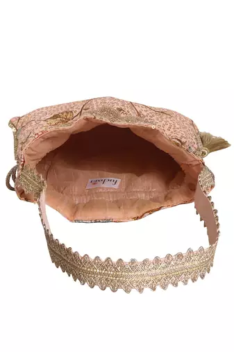 Peach Potli Bag