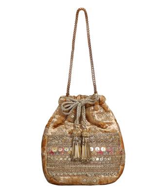 Gold Potli Bag 1