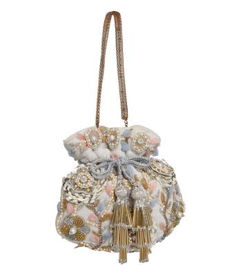 White Potli Bag 1