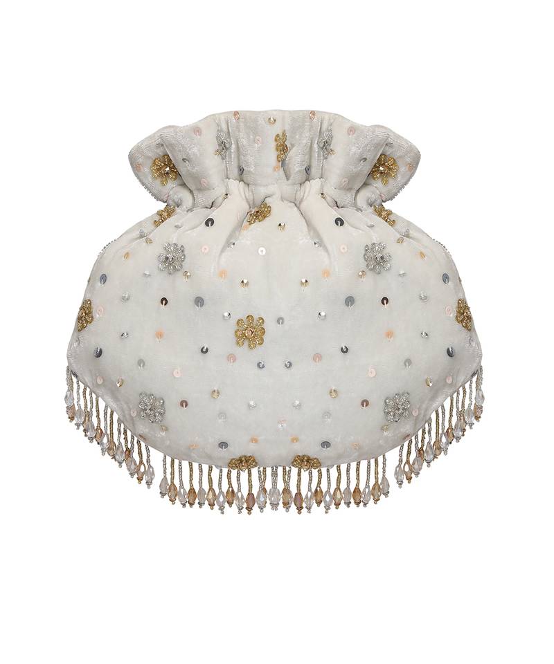 White Potli Bag