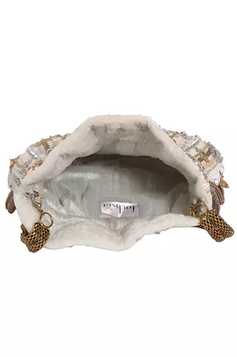 White Potli Bag