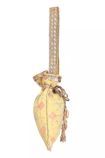 Yellow Potli Bag