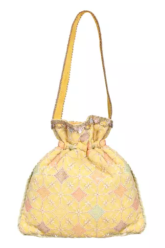 Yellow Potli Bag