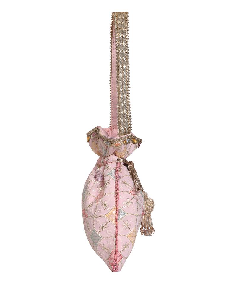 Pastel Pink Potli Bag