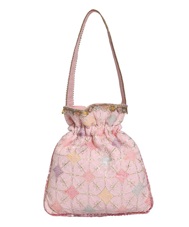 Pastel Pink Potli Bag