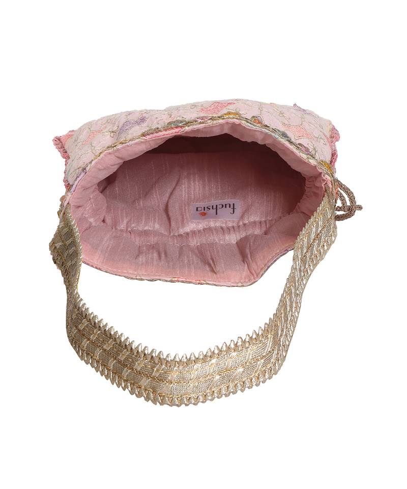 Pastel Pink Potli Bag