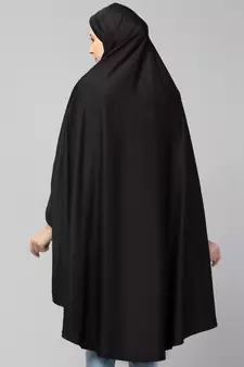 Black Calligraphy Polyester Hijab
