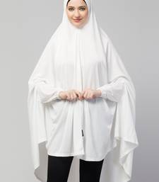 Nazneen stretchable Jersey elastic at wrist with sleeve  Jilbab cum prayer khimar  Hijab