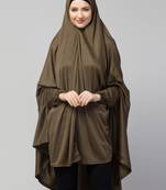 Nazneen Stretchable Jersey Long Sleeve Jilbab with Elastic Cuffs
