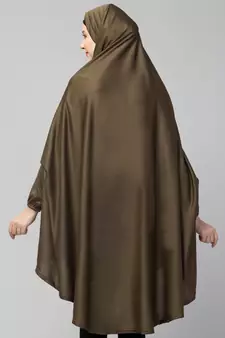 Nazneen Stretchable Jersey Long Sleeve Jilbab with Elastic Cuffs