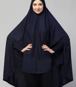Nazneen stretchable Jersey smoking at  sleeve  Jilbab cum prayer khimar  Hijab