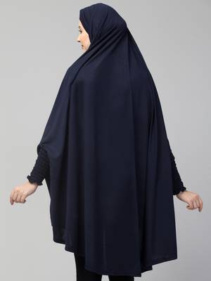 Nazneen stretchable Jersey smoking at  sleeve  Jilbab cum prayer khimar  Hijab 4