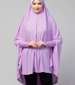 Nazneen stretchable Jersey smoking at  sleeve  Jilbab cum prayer khimar  Hijab