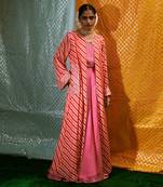 Bustier + Gharara + Pakistani Jacket