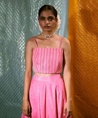 Bustier + Gharara + Pakistani Jacket 5
