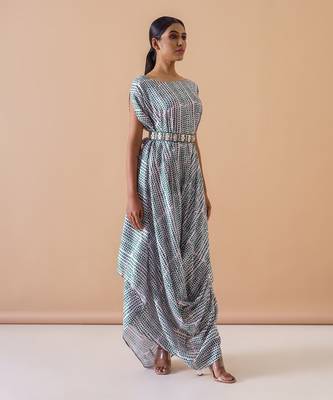 Cowl Dress + Belt 2