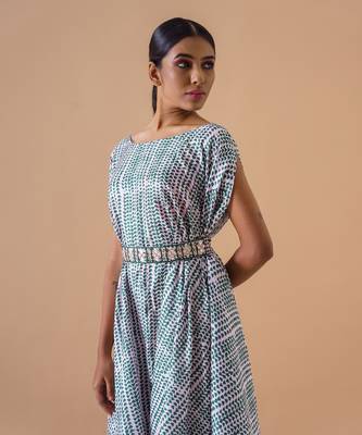 Cowl Dress + Belt 3