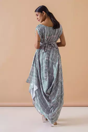 Cowl Dress + Belt