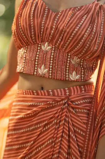 Bustier + Drape Skirt + Kimono