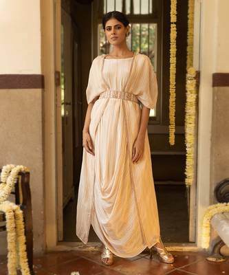 Cowl Dress + Kimono + Belt 1