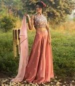 Bustier + Gharara + Dupatta