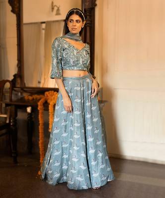 Bustier + Gharara + Dupatta 1