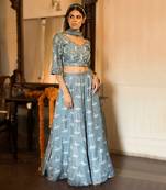 Bustier + Gharara + Dupatta