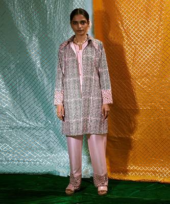 Top + Pants + Short Kurta 1
