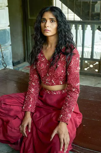 Bustier With Gharara