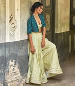 Bralet + Gharara + Short Kurta