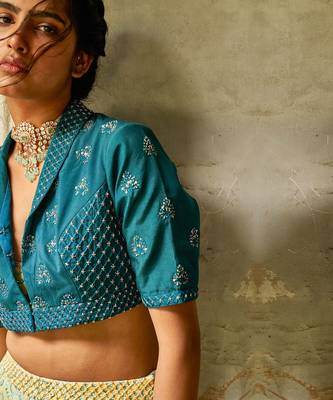 Bralet + Gharara + Short Kurta 2
