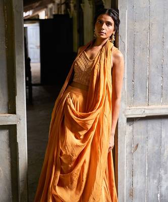 Bustier + Drape Skirt 1