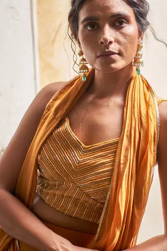 Bustier + Drape Skirt