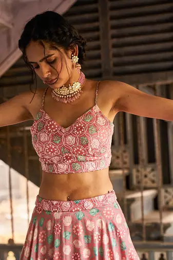 Bustier+ Skirt + Lehenga