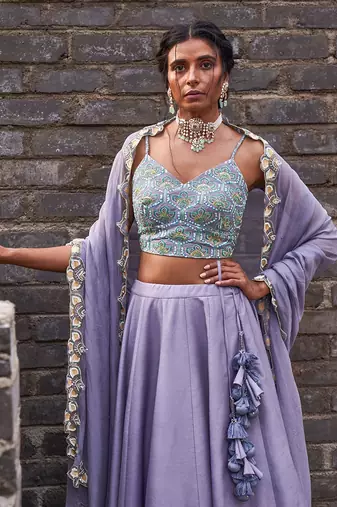 Bustier + Skirt + Dupatta