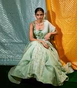 Bustier + Skirt + Dupatta + Belt