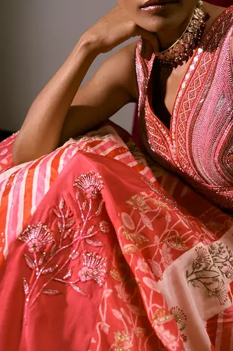 Bustier + Skirt + Dupatta