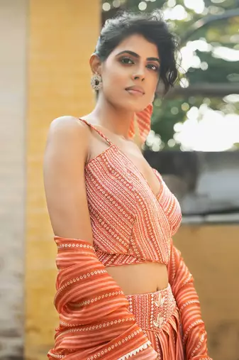 Bustier + Skirt + Dupatta