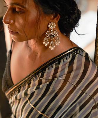 Bustier + Saree + Belt 3