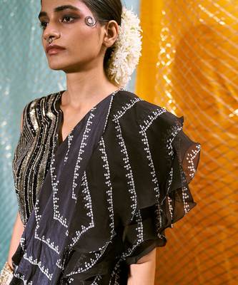 Drape Saree Without Blouse 3