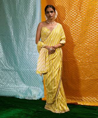 Bustier + Saree 1