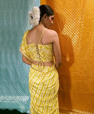 Bustier + Saree 4