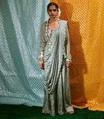 Bustier + Pant Saree