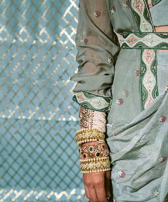 Bustier + Pant Saree 3
