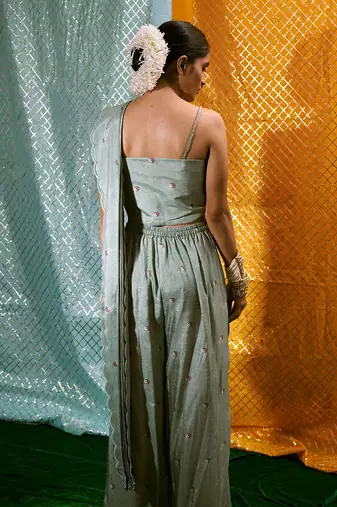 Bustier + Pant Saree