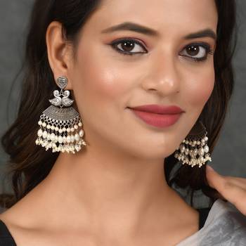 White pearl earrings 2