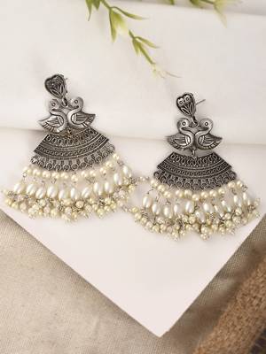White pearl earrings 3